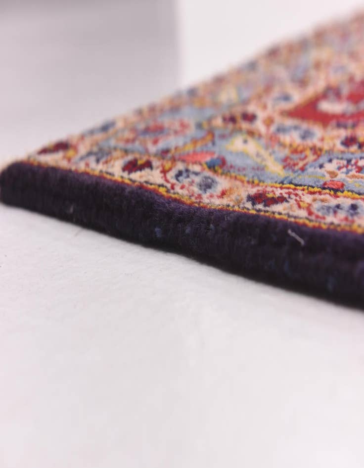 Detail image of  9' 10 x 12' 8  Hand Knotted Kashan Persian Wool Rug