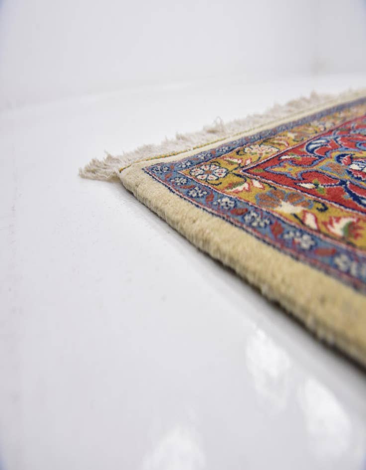 Detail image of  6' 10 x 9' 6  Hand Knotted Kashan Persian Rug