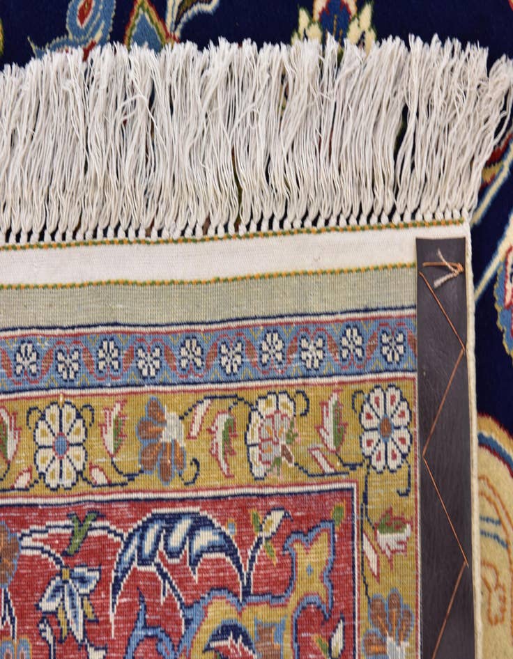 Detail image of  6' 10 x 9' 6  Hand Knotted Kashan Persian Rug