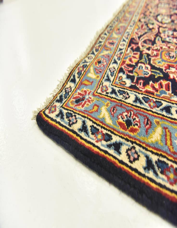 Detail image of  9' 10 x 13' 8  Hand Knotted Kashan Persian Wool Rug