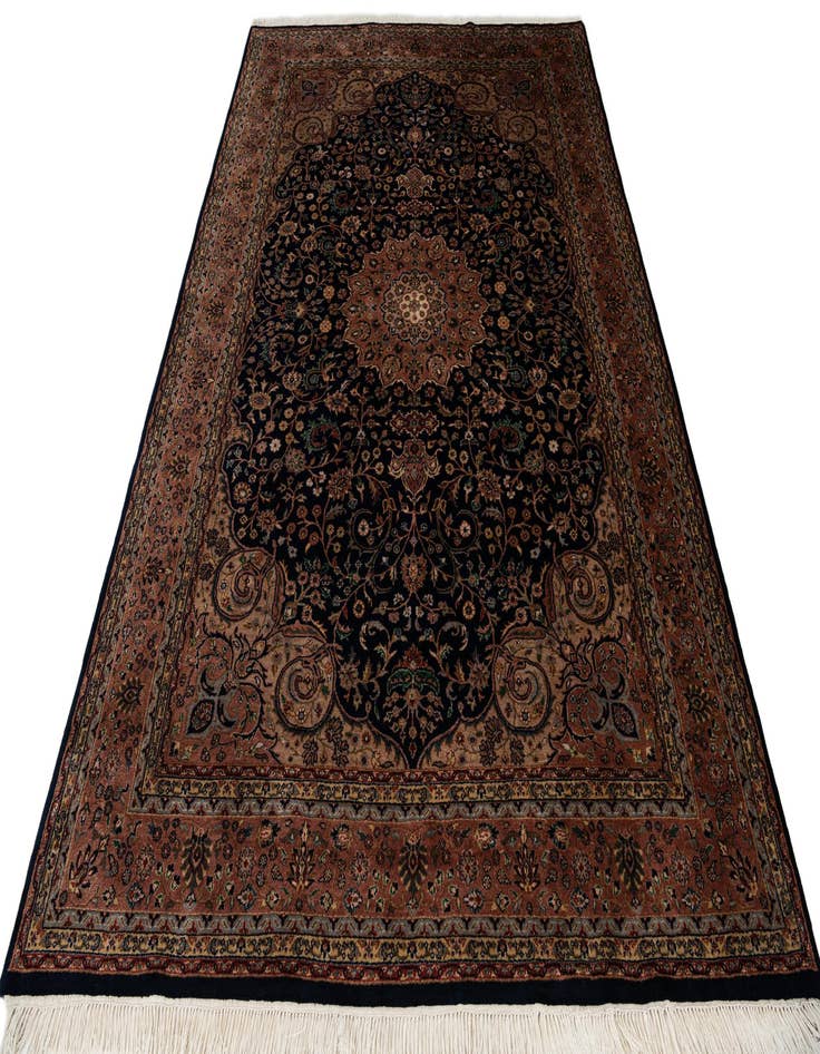 Detail image of  6' 7 x 10'  Hand Knotted Kashan Oriental Wool Rug