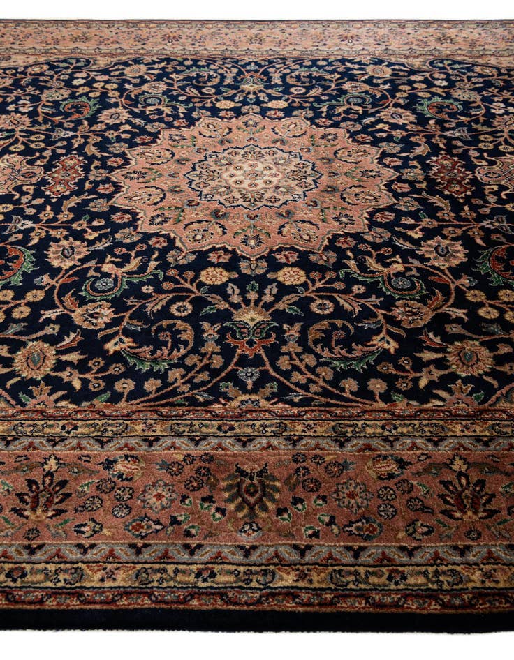 Detail image of  6' 7 x 10'  Hand Knotted Kashan Oriental Wool Rug
