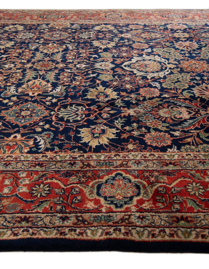 Detail image of  6' 6 x 10' 3  Hand Knotted Kashan Oriental Wool Rug
