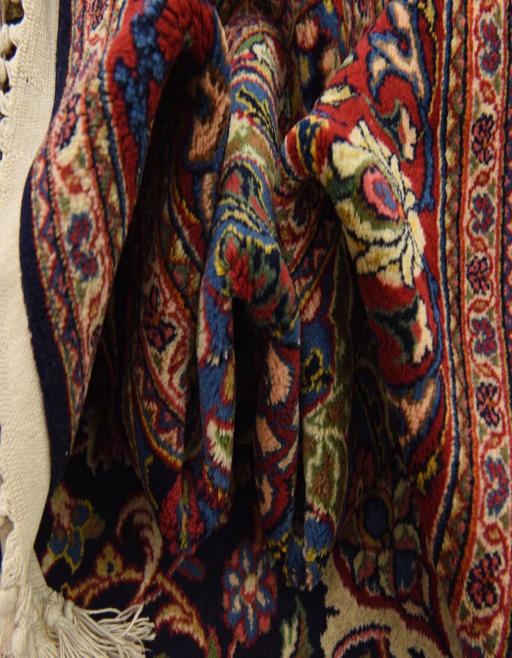 Detail image of  4' 4 x 7' 2  Hand Knotted Kashan Persian Wool Rug