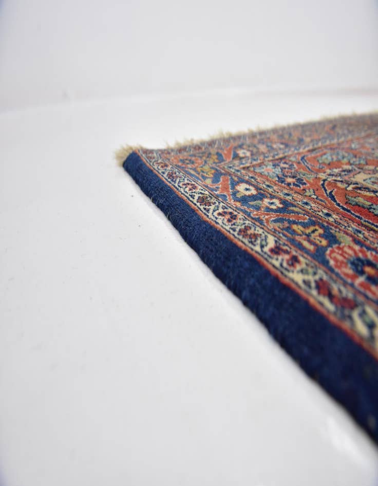 Detail image of  7' 9 x 11' 7  Hand Knotted Kashan Persian Rug