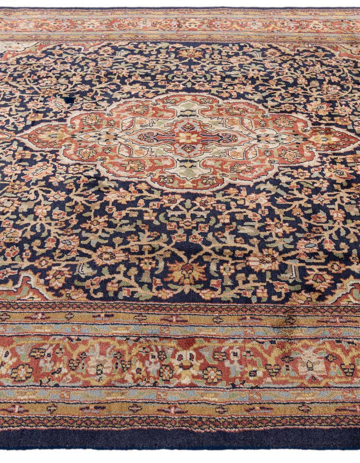 Detail image of  6' 1 x 9' 2  Hand Knotted Kashan Oriental Wool Rug