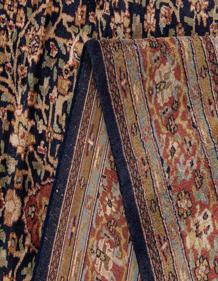 Detail image of  6' 1 x 9' 2  Hand Knotted Kashan Oriental Wool Rug
