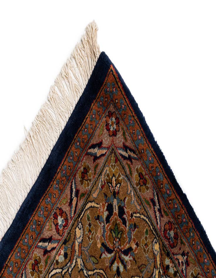 Detail image of  7' x 11'  Hand Knotted Kashan Oriental Wool Rug