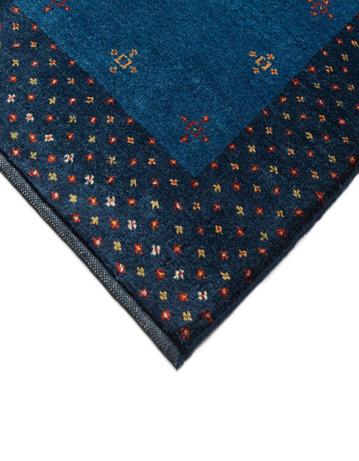 Detail image of  4' 8 x 6' 8  Hand Knotted Kashkuli Gabbeh Wool Rug