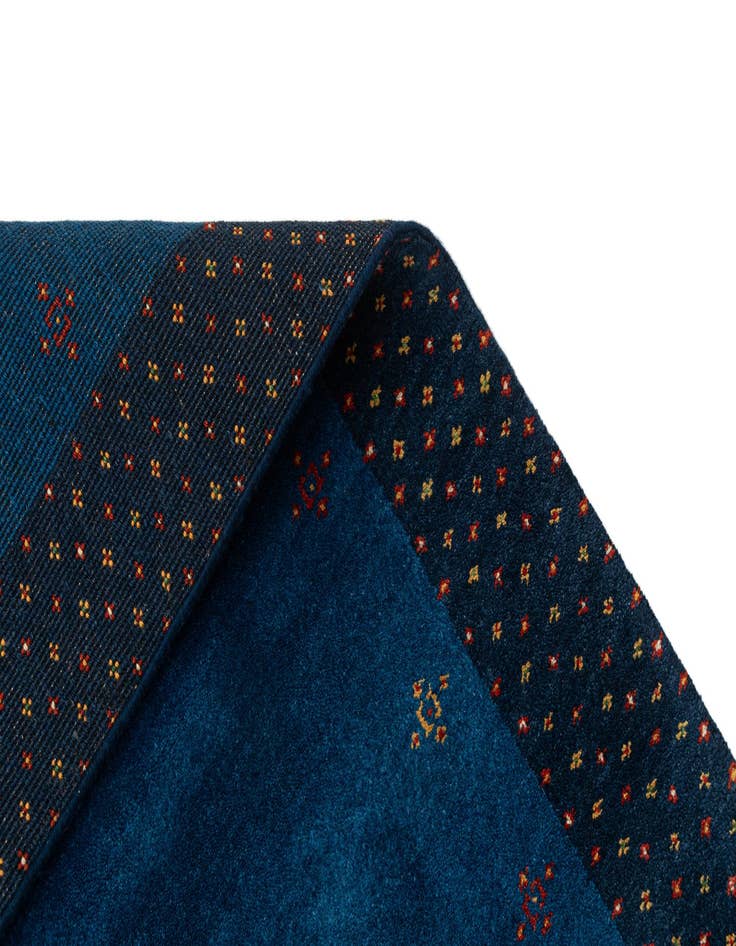 Detail image of  4' 8 x 6' 8  Hand Knotted Kashkuli Gabbeh Wool Rug