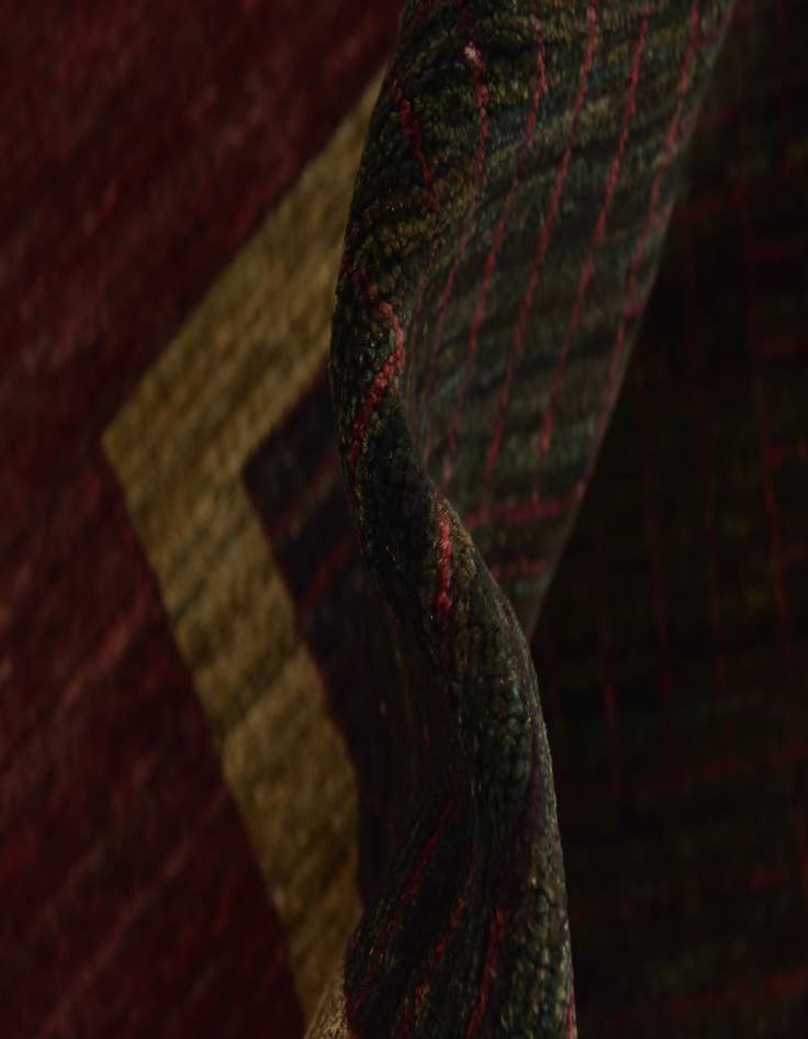 Detail image of  6' 6 x 9' 8  Hand Knotted Kashkuli Gabbeh Wool Rug