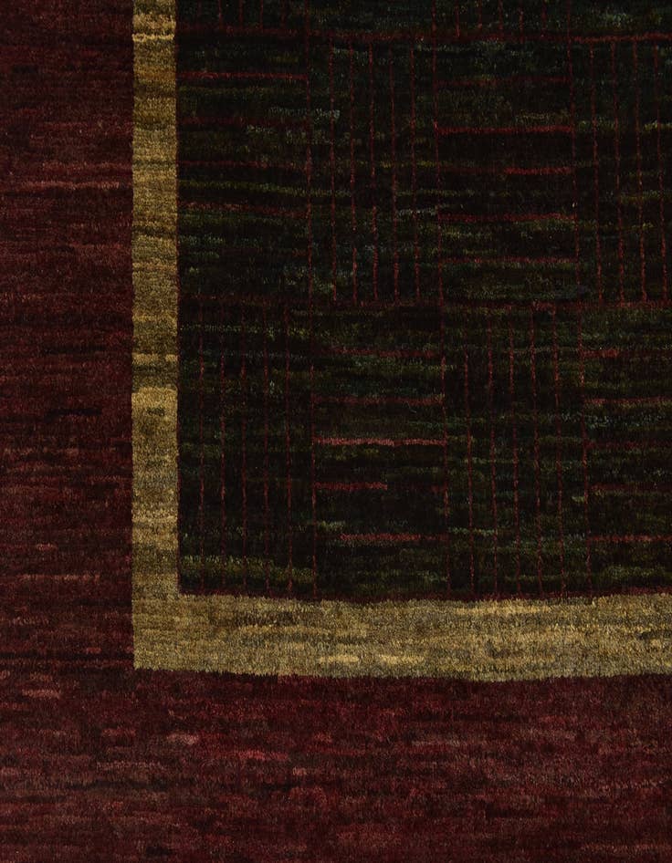 Detail image of  6' 6 x 9' 8  Hand Knotted Kashkuli Gabbeh Wool Rug