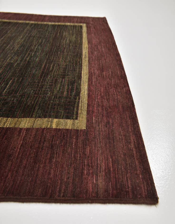 Detail image of  6' 6 x 9' 8  Hand Knotted Kashkuli Gabbeh Wool Rug