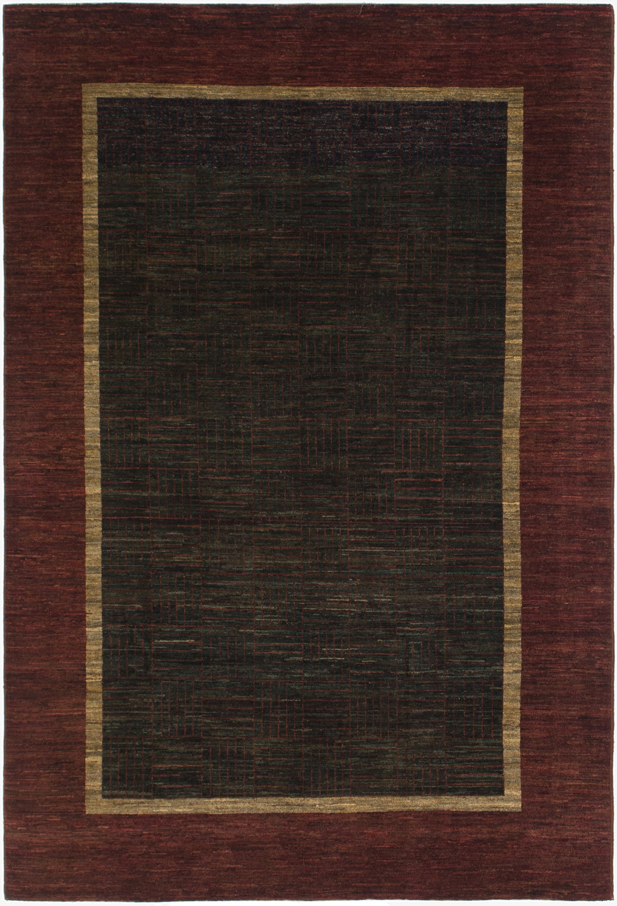  6' 6 x 9' 8  Hand Knotted Kashkuli Gabbeh Wool Rug