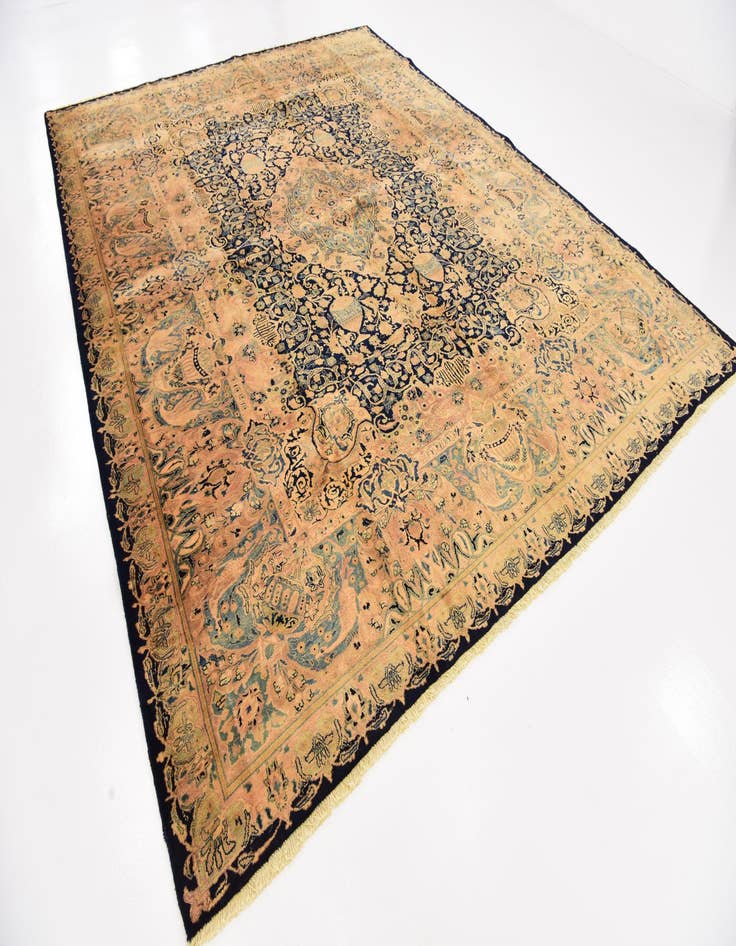 Detail image of  9' 10 x 12' 8  Hand Knotted Kashmar Persian Wool Rug