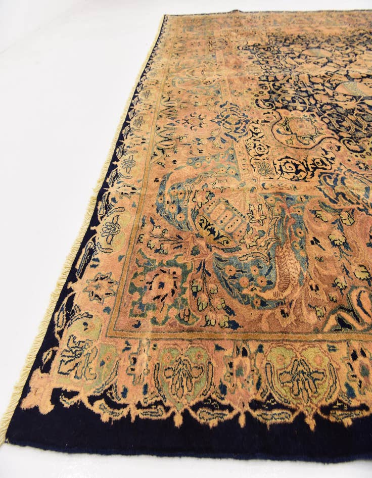 Detail image of  9' 10 x 12' 8  Hand Knotted Kashmar Persian Wool Rug