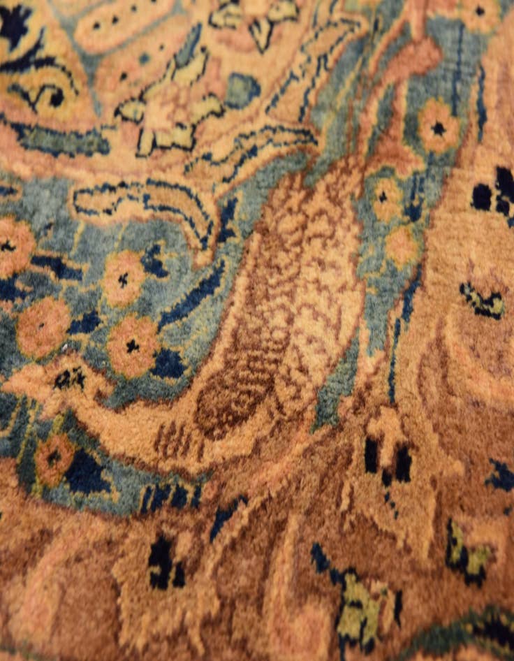 Detail image of  9' 10 x 12' 8  Hand Knotted Kashmar Persian Wool Rug