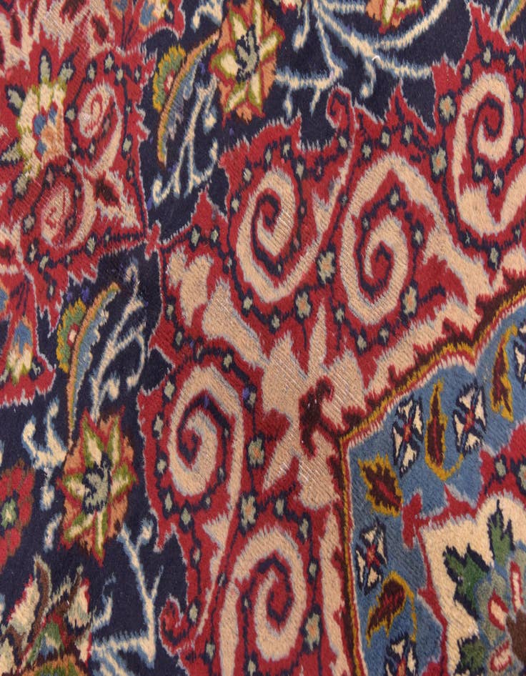 Detail image of  9' 9 x 12' 5  Hand Knotted Kashmar Persian Wool Rug