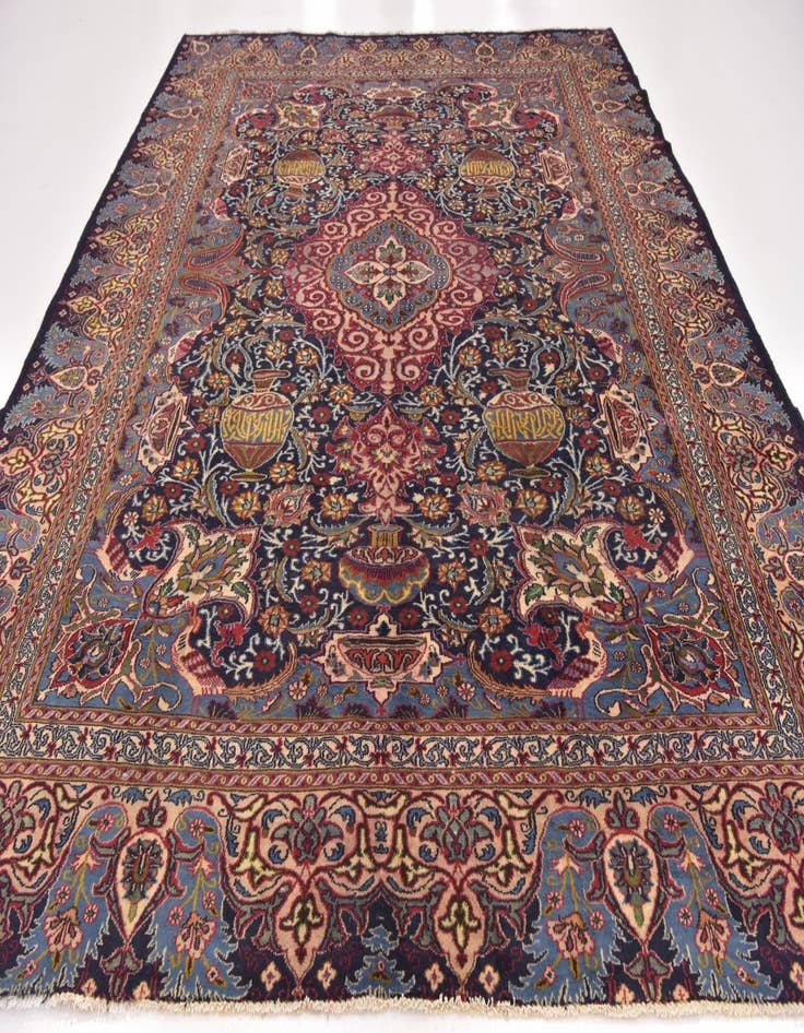 Detail image of  9' 9 x 12' 5  Hand Knotted Kashmar Persian Wool Rug