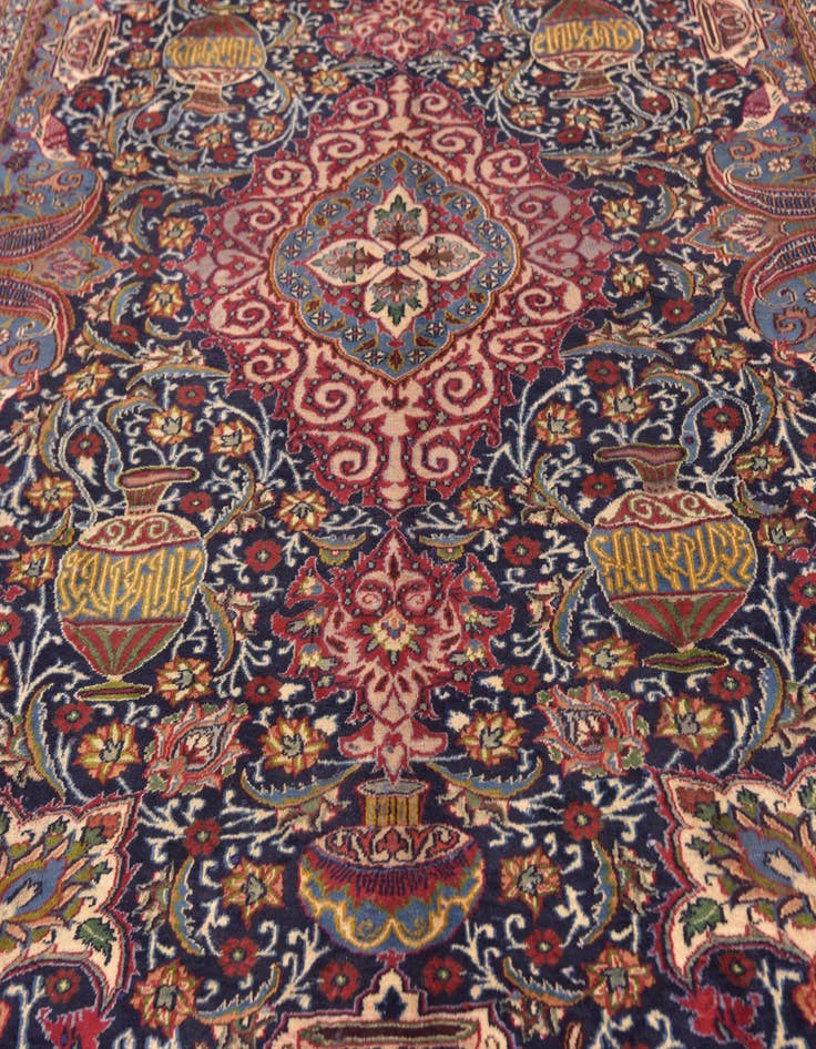 Detail image of  9' 9 x 12' 5  Hand Knotted Kashmar Persian Wool Rug