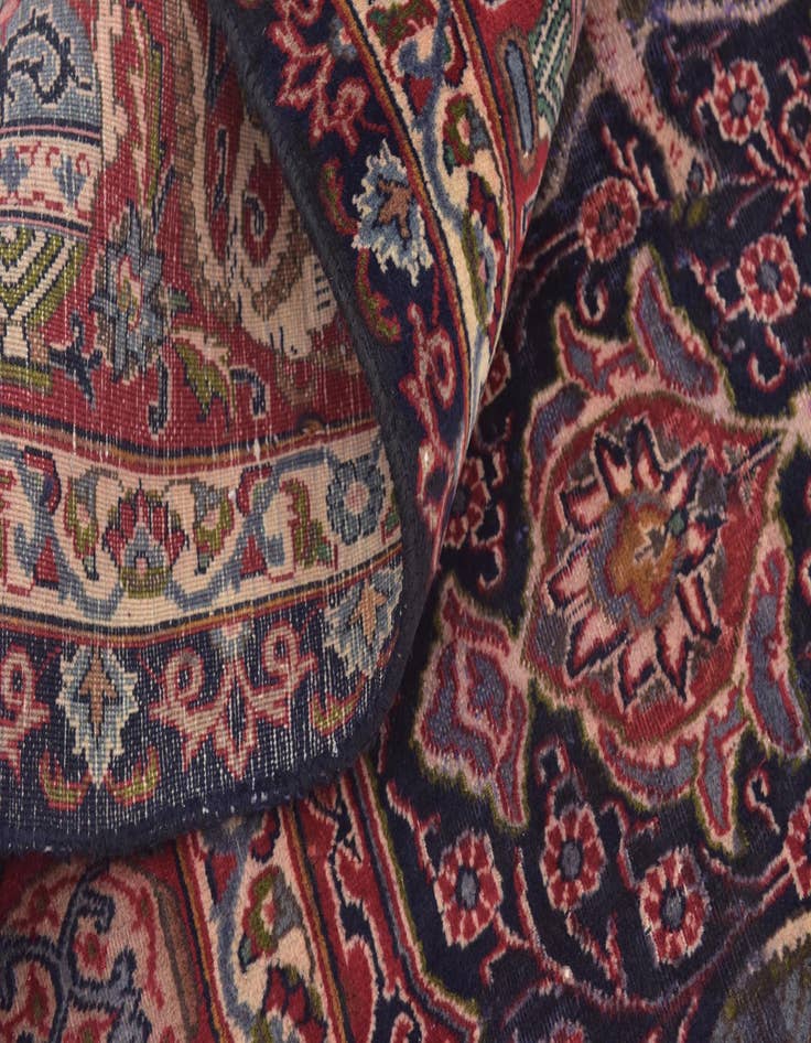 Detail image of  9' 8 x 12' 6  Hand Knotted Kashmar Persian Wool Rug