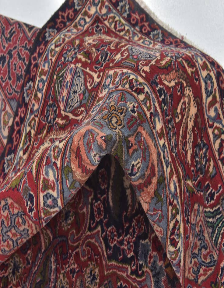 Detail image of  9' 8 x 12' 6  Hand Knotted Kashmar Persian Wool Rug