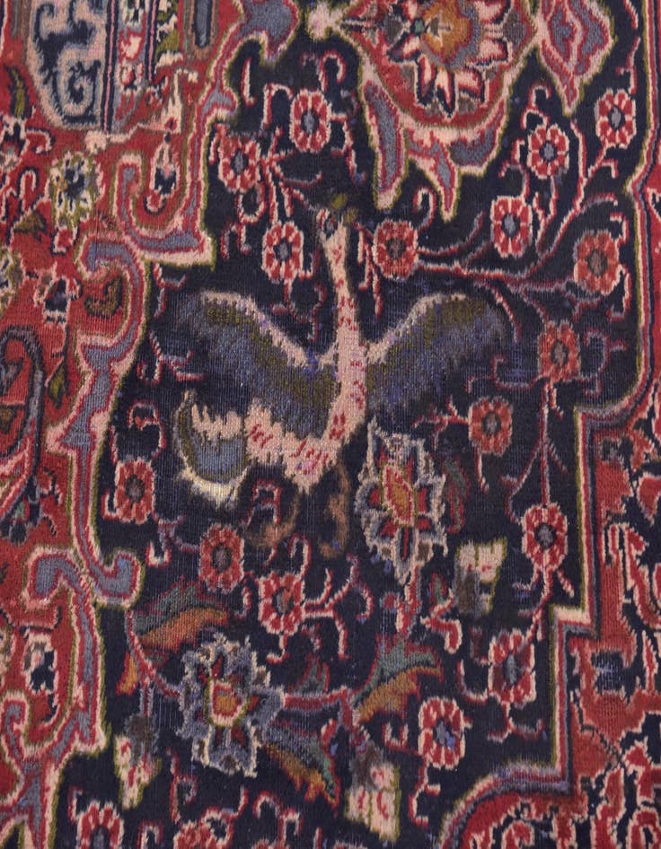 Detail image of  9' 8 x 12' 6  Hand Knotted Kashmar Persian Wool Rug