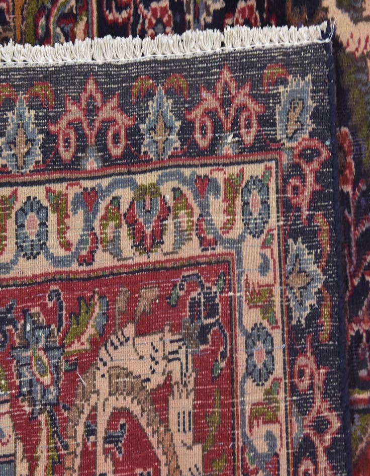 Detail image of  9' 8 x 12' 6  Hand Knotted Kashmar Persian Wool Rug