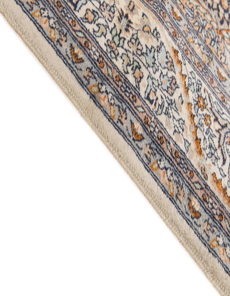 Detail image of  4' 8 x 7' 9  Hand Knotted Kashmir Oriental Wool Rug