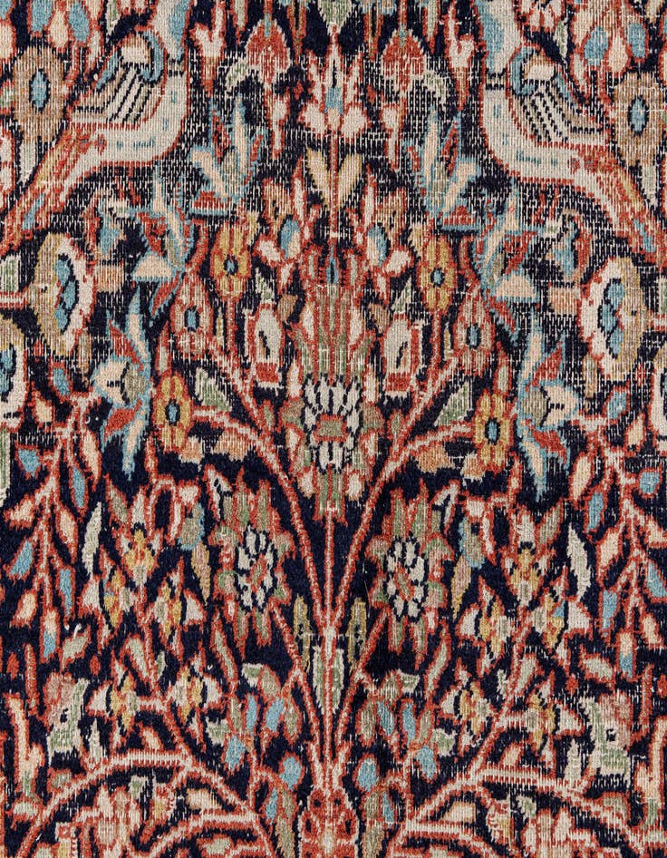 Detail image of  5' x 8'  Hand Knotted Kashmir Oriental Wool Rug