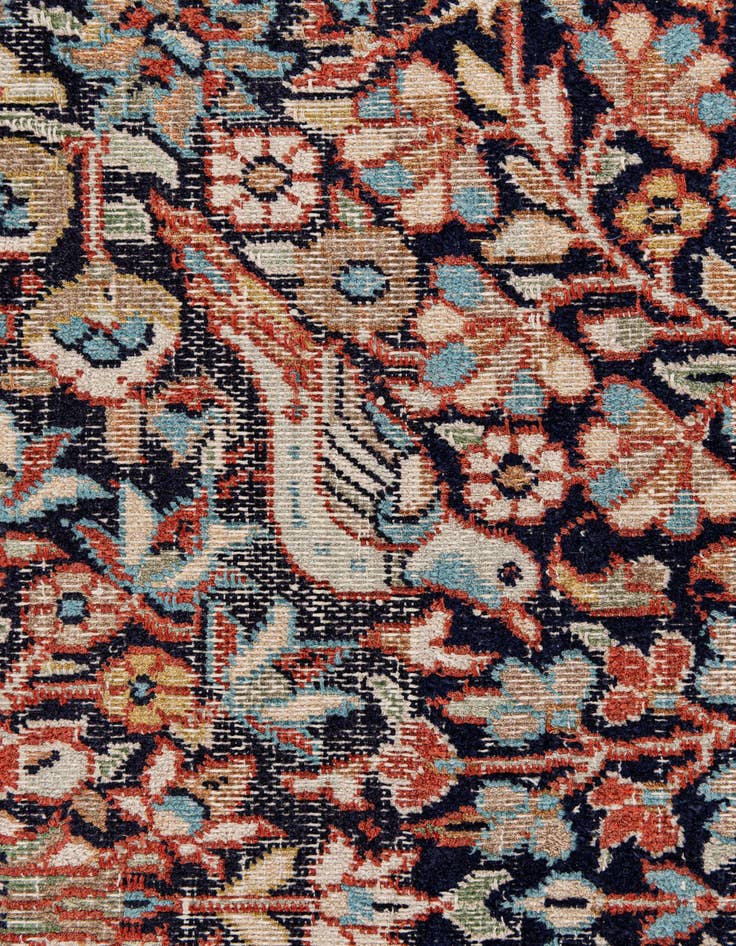 Detail image of  5' x 8'  Hand Knotted Kashmir Oriental Wool Rug