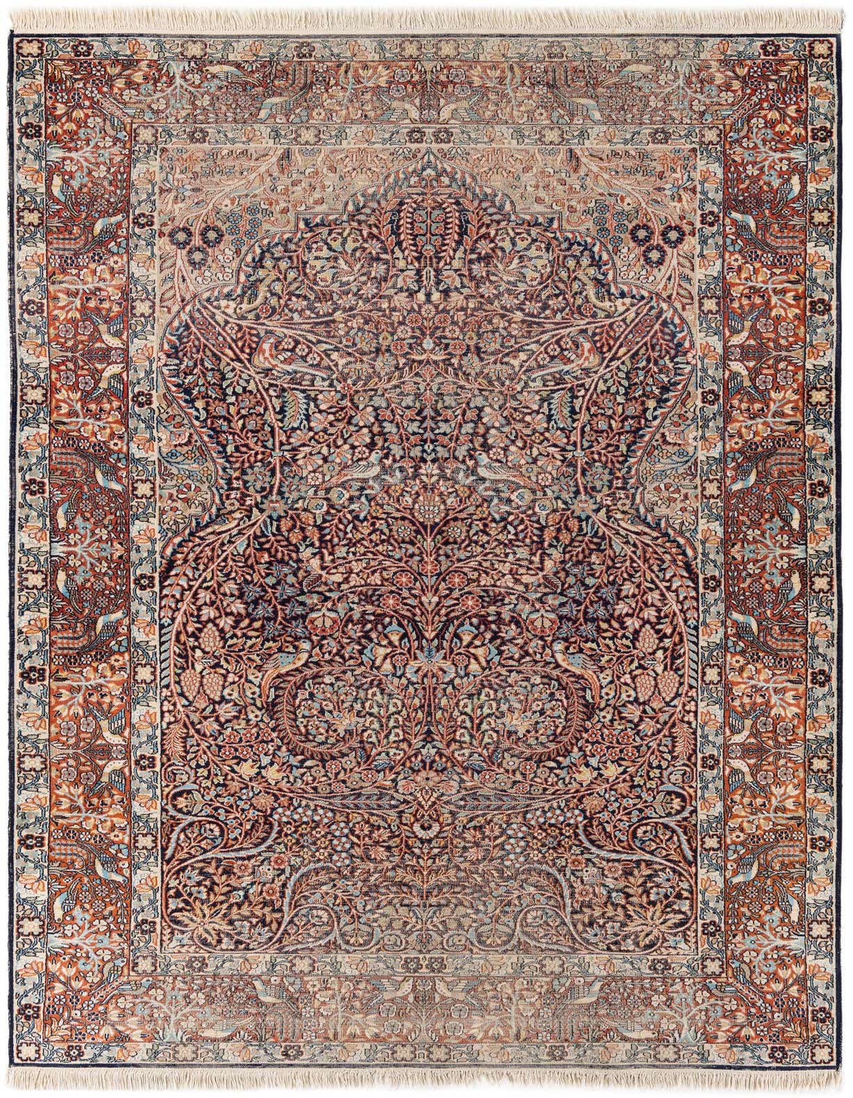 Primary image  5' x 8'  Hand Knotted Kashmir Oriental Wool Rug