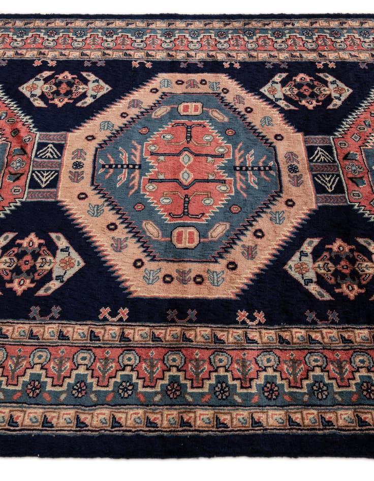 Detail image of  4' 3 x 5' 8  Hand Knotted Kazak Oriental Wool Rug