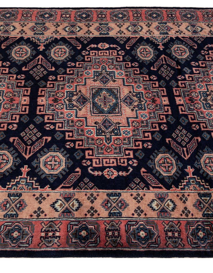 Detail image of  4' 1 x 6'  Hand Knotted Kazak Oriental Wool Rug