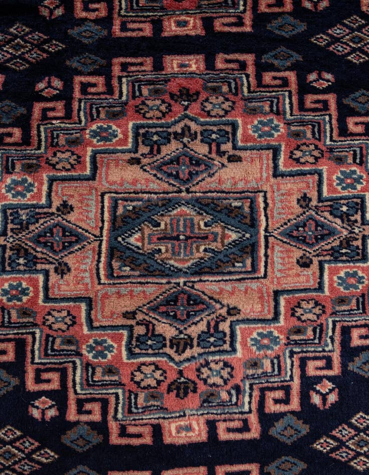 Detail image of  4' 1 x 6'  Hand Knotted Kazak Oriental Wool Rug