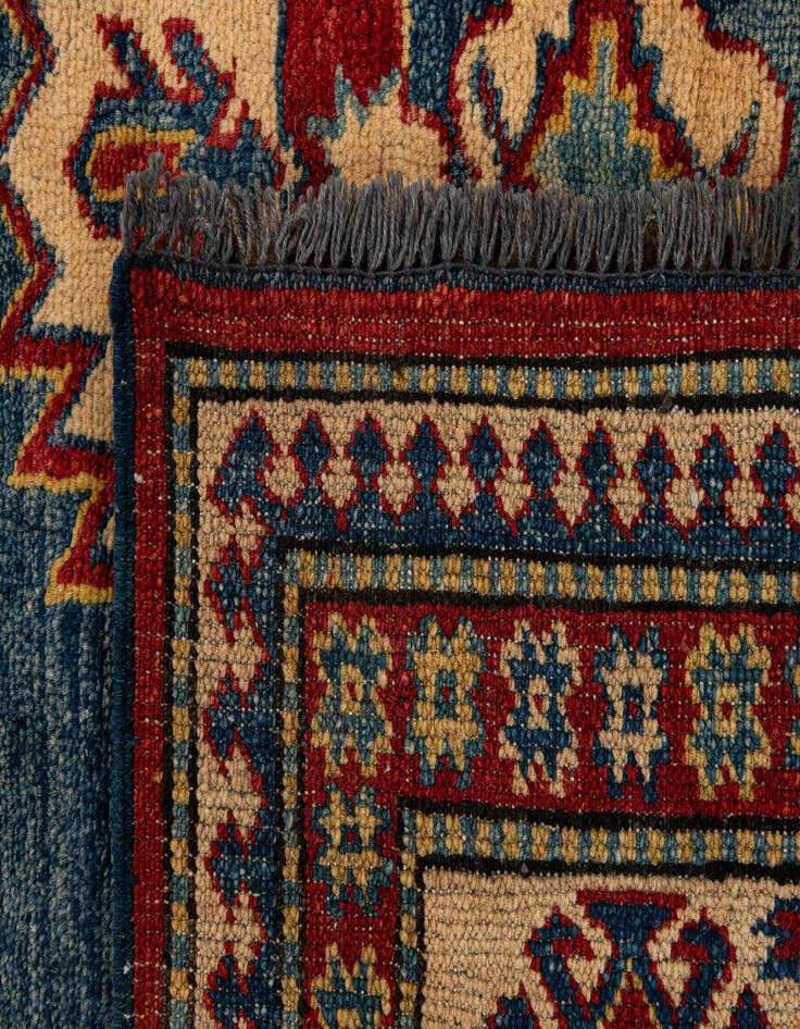 Detail image of  6' 3 x 8' 11  Hand Knotted Kazak Wool Rug