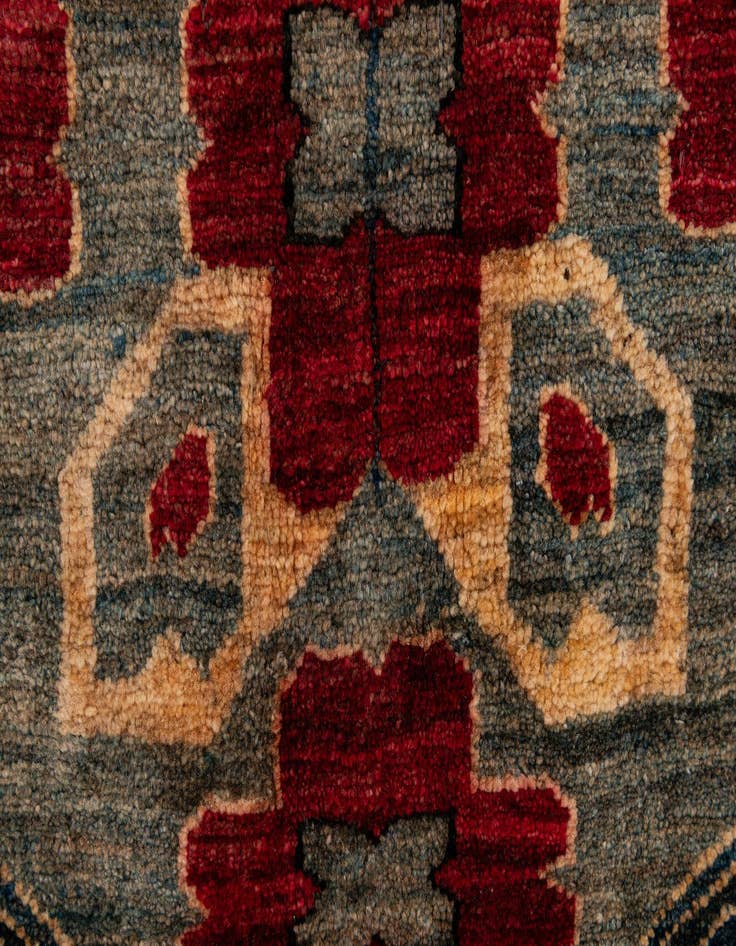 Detail image of  5' x 6' 11  Hand Knotted Kazak Wool Rug