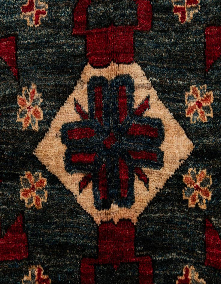 Detail image of  5' x 6' 11  Hand Knotted Kazak Wool Rug