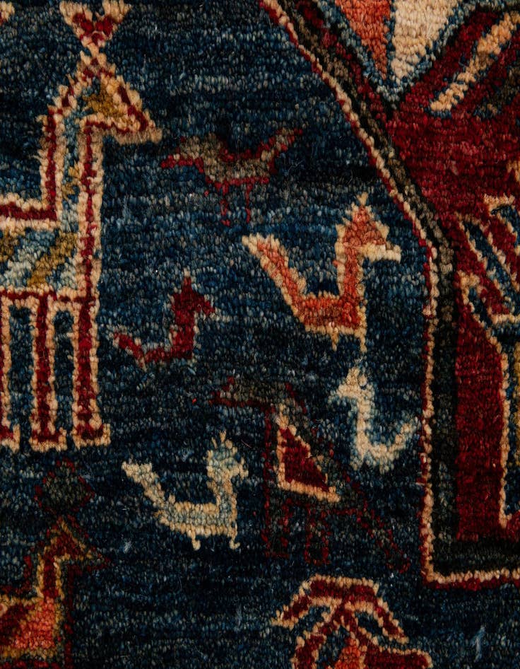 Detail image of  5' 1 x 6' 10  Hand Knotted Kazak Wool Rug