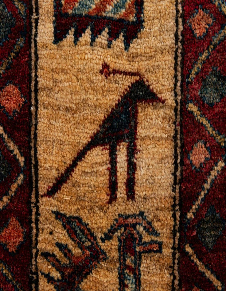 Detail image of  5' 1 x 6' 10  Hand Knotted Kazak Wool Rug
