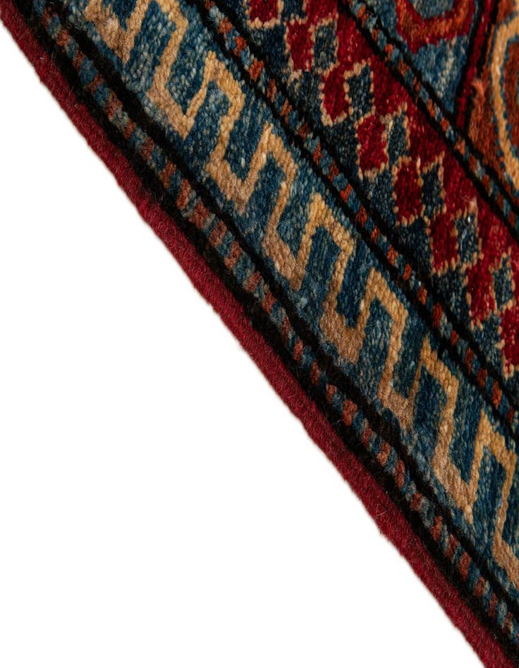 Detail image of  5' 2 x 8'  Hand Knotted Kazak Wool Rug