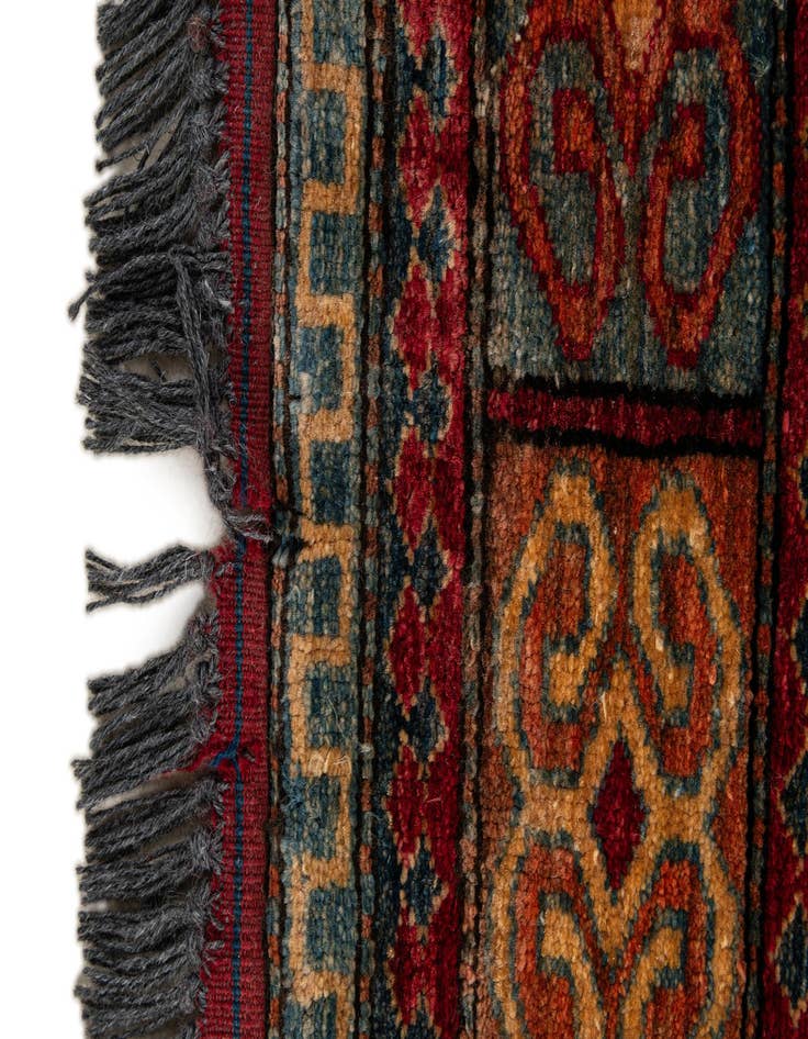 Detail image of  5' 2 x 8'  Hand Knotted Kazak Wool Rug