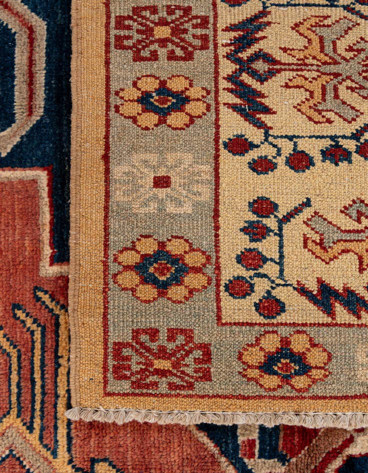 Detail image of  7' 3 x 9' 10  Hand Knotted Kazak Wool Rug
