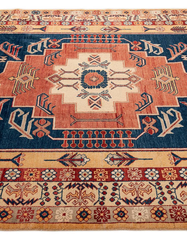 Detail image of  7' 3 x 9' 10  Hand Knotted Kazak Wool Rug