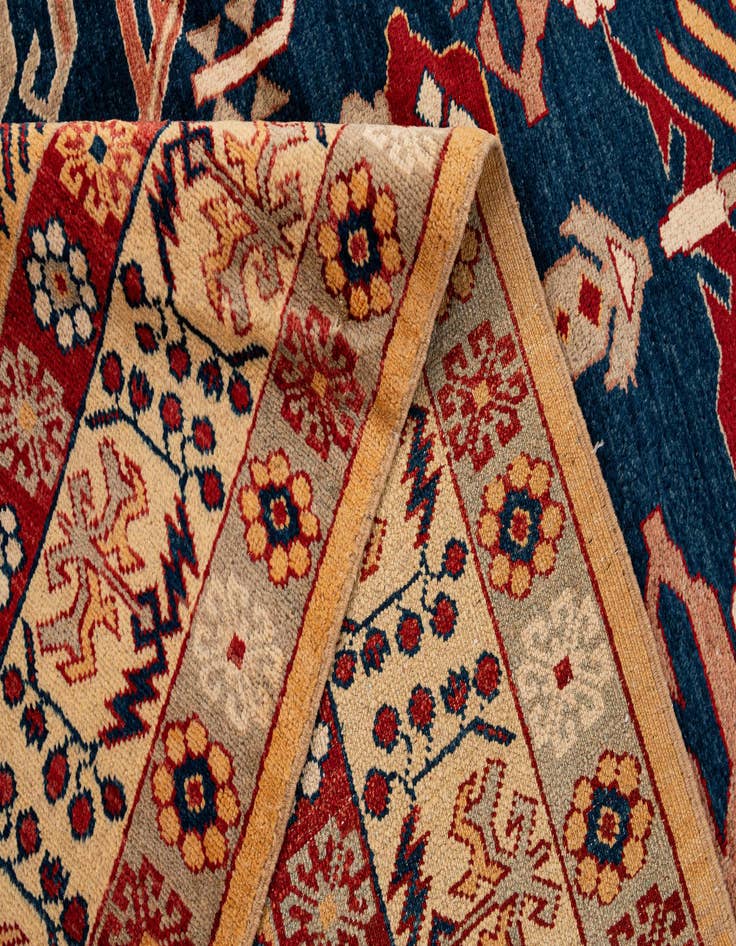 Detail image of  7' 3 x 9' 10  Hand Knotted Kazak Wool Rug