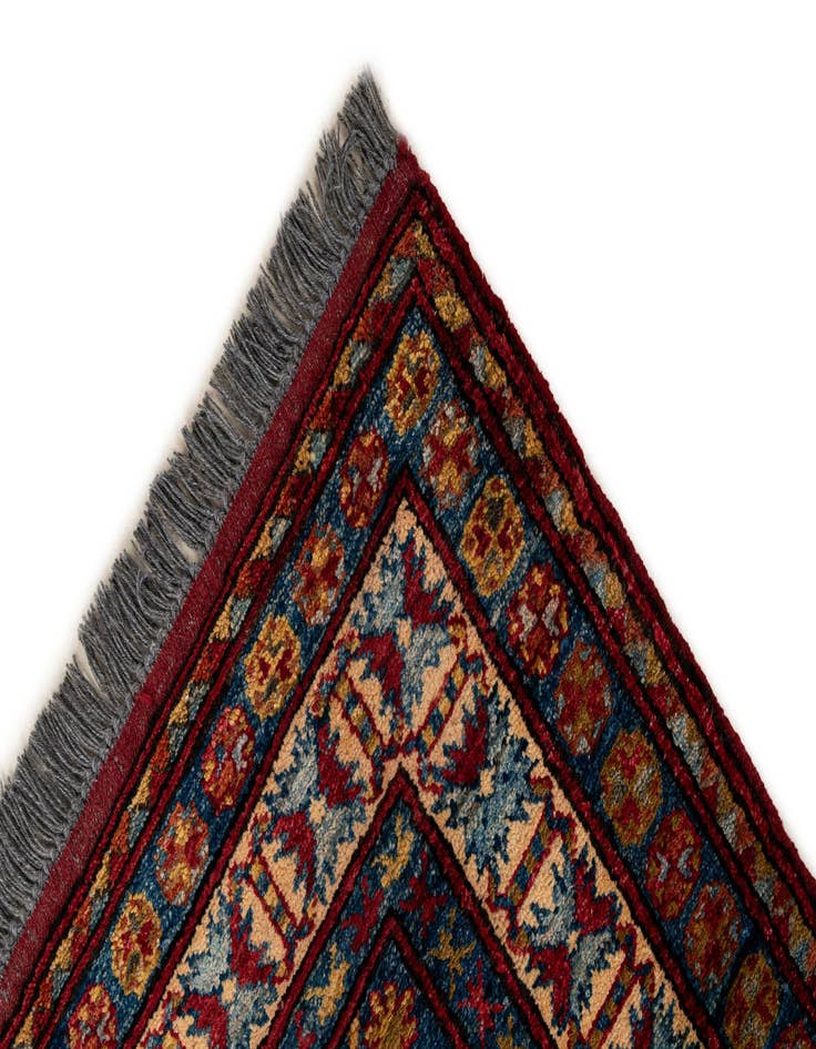 Detail image of  4' 1 x 5' 8  Hand Knotted Kazak Wool Rug