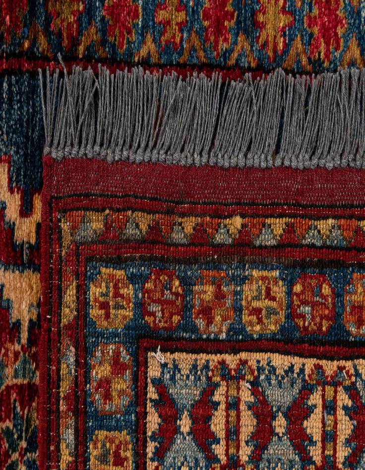 Detail image of  4' 1 x 5' 8  Hand Knotted Kazak Wool Rug