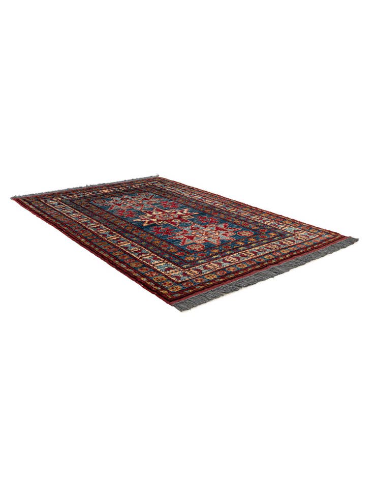 Detail image of  4' 1 x 5' 8  Hand Knotted Kazak Wool Rug