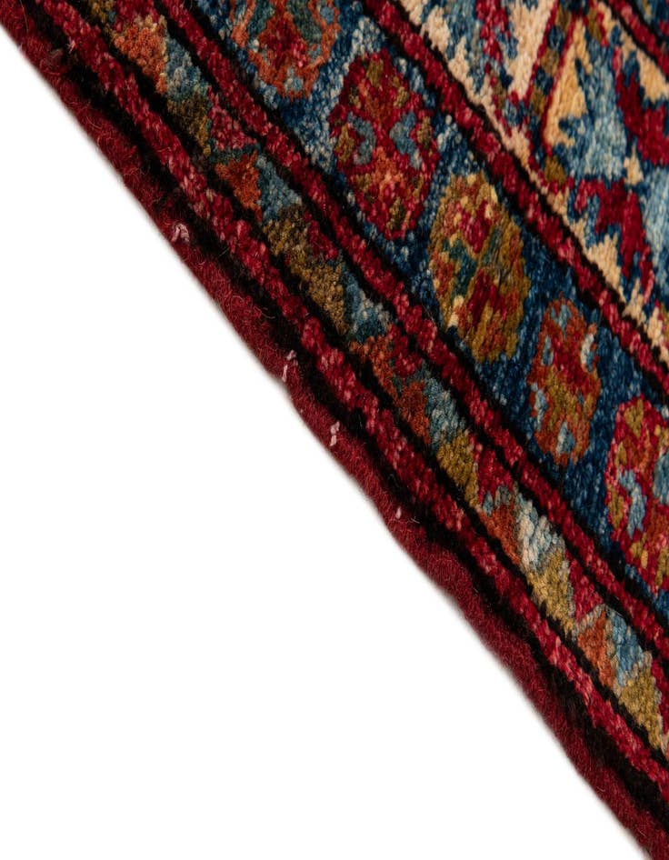 Detail image of  4' 1 x 5' 8  Hand Knotted Kazak Wool Rug