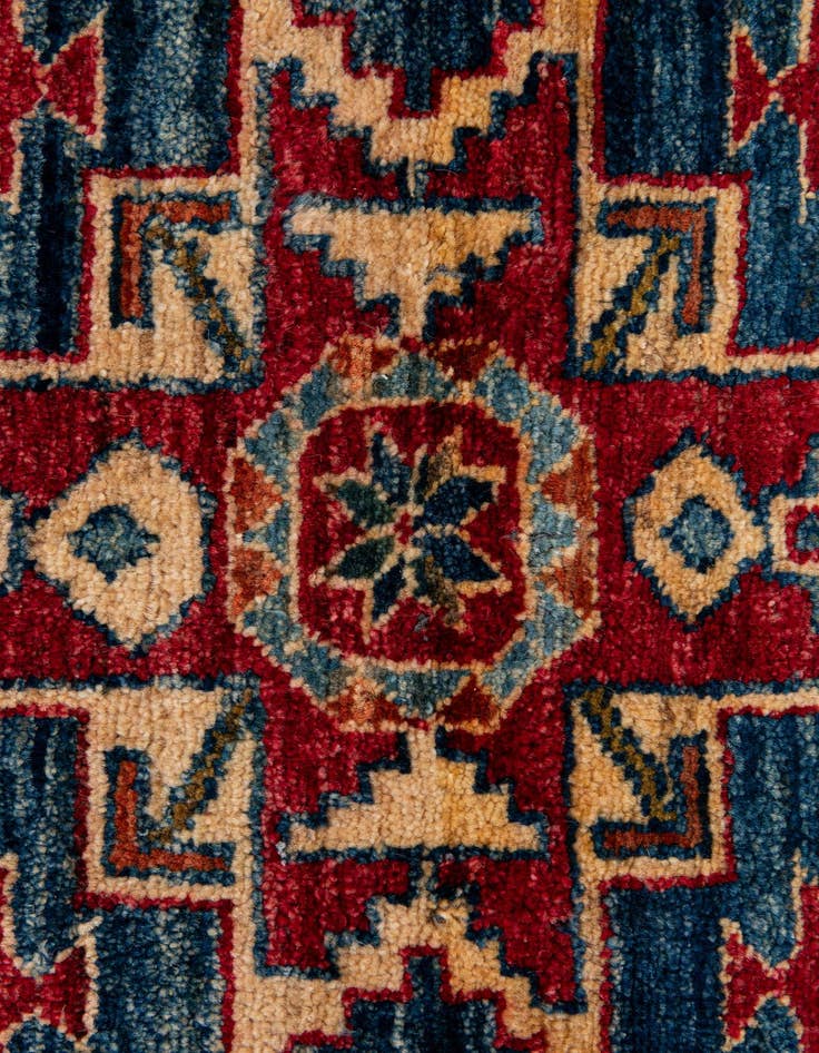 Detail image of  4' 1 x 5' 8  Hand Knotted Kazak Wool Rug